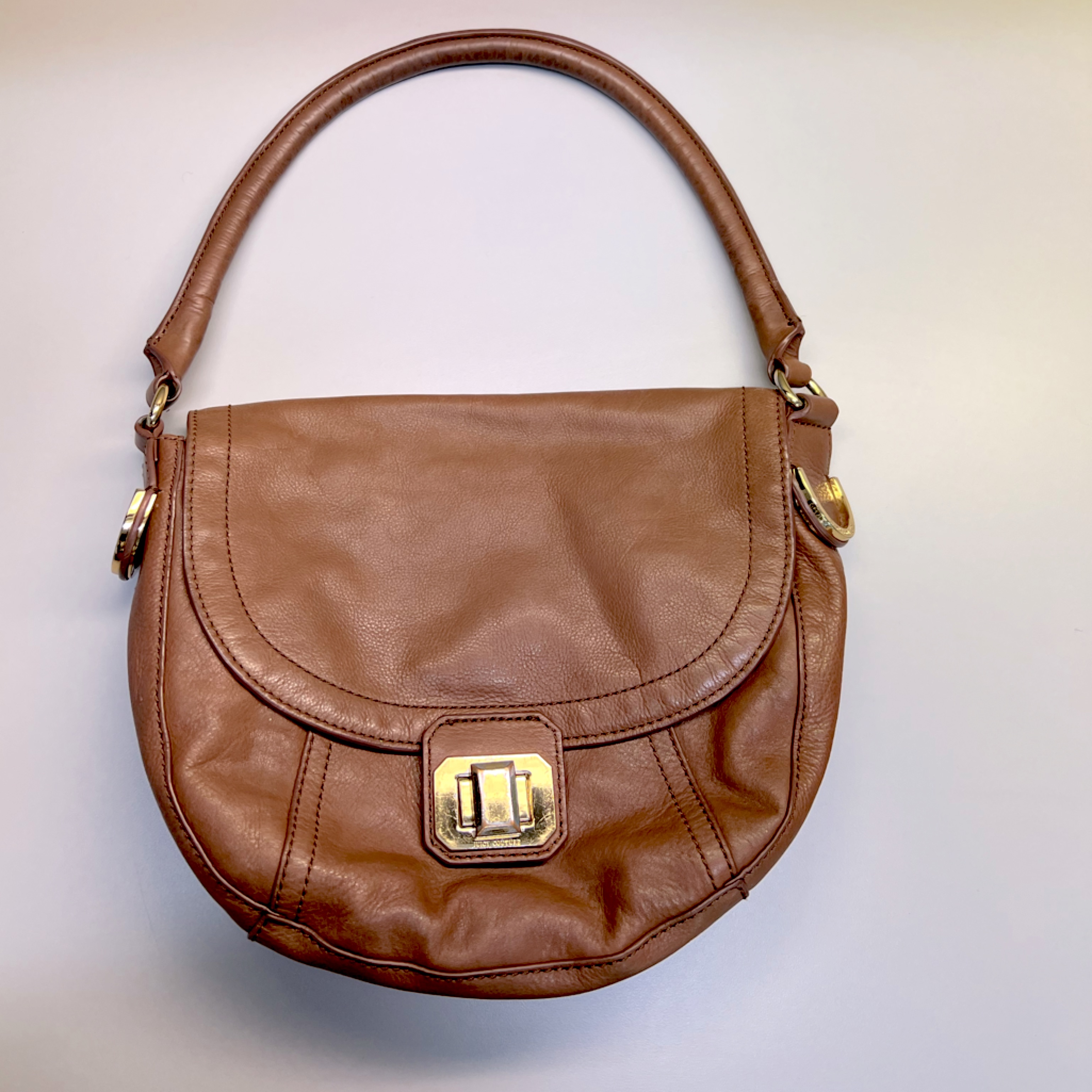 Juicy Couture Brown Leather Hobo Bag
